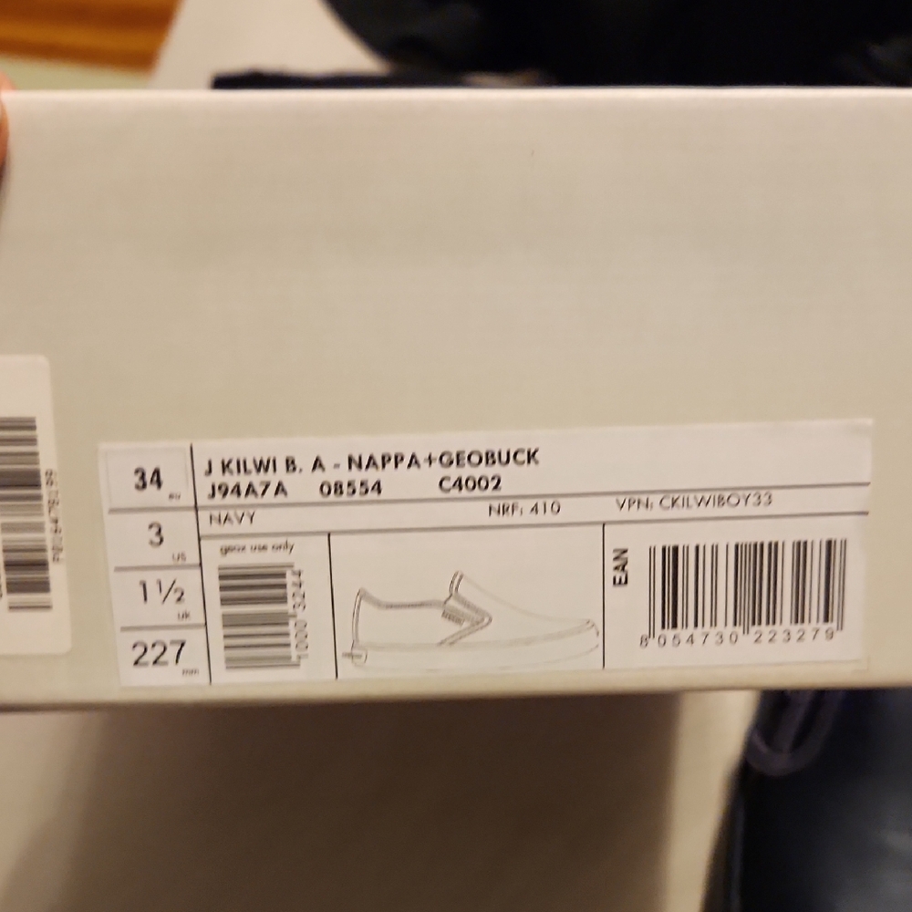 Geox Navy Nappa Slip-On Sneakers